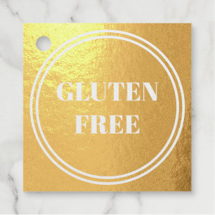 Étiquette-cadeau Gluten Free Allergy Safe Or simple