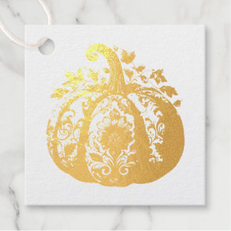 Étiquette-cadeau Golden Pumpkin