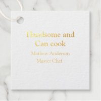 Handsome et peut cuisiner ajouter nom maître chef