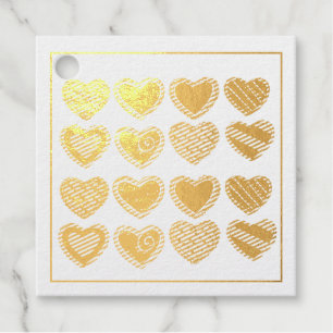 Étiquette-cadeau Heureuse Sainte-Valentin Coeur fait maison Coeur S
