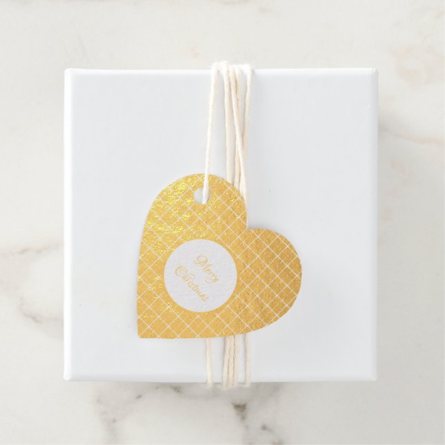 Étiquette-cadeau Huile d'or Plaid (Avec boite)