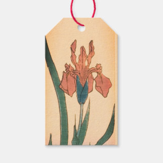 ÉTIQUETTE CADEAU IMPRIMÉ IRIS JAPONAIS