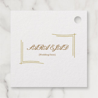 Étiquette-cadeau invitation de mariage