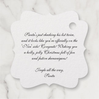 Étiquette-cadeau Jolly Père Noël