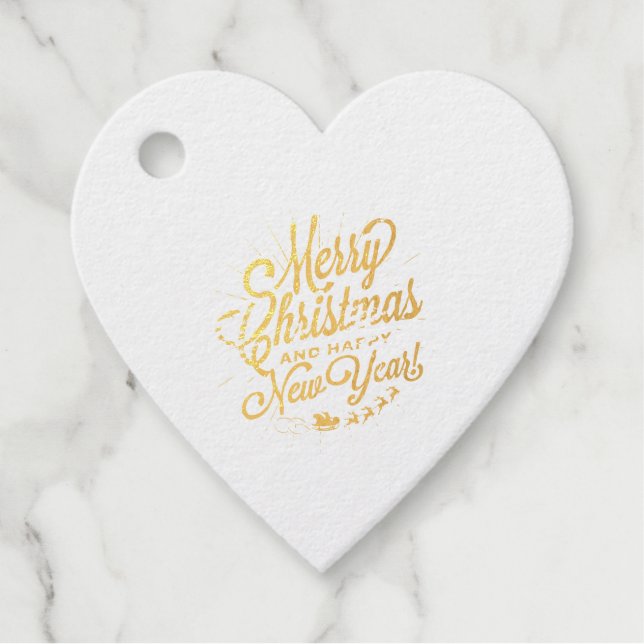 Étiquette-cadeau Joyeux Noël Customisé (Devant)