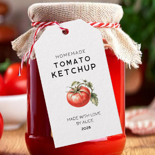 Étiquette cadeau Ketchup à la tomate maison