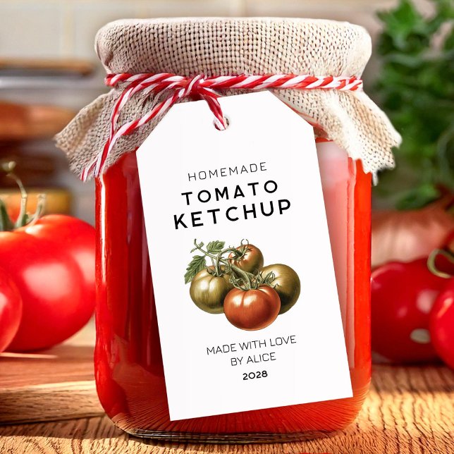 Étiquette cadeau Ketchup à la tomate maison (Créateur téléchargé)