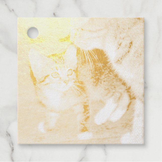 Étiquette-cadeau Kitten (Devant)