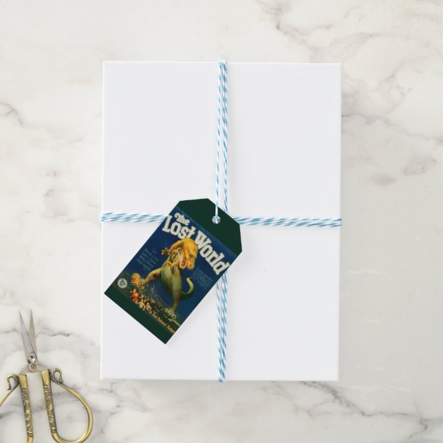 Étiquette Cadeau Le Monde Perdu (Avec de laficelle)