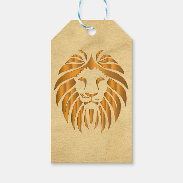 Étiquette cadeau Lion (Devant)