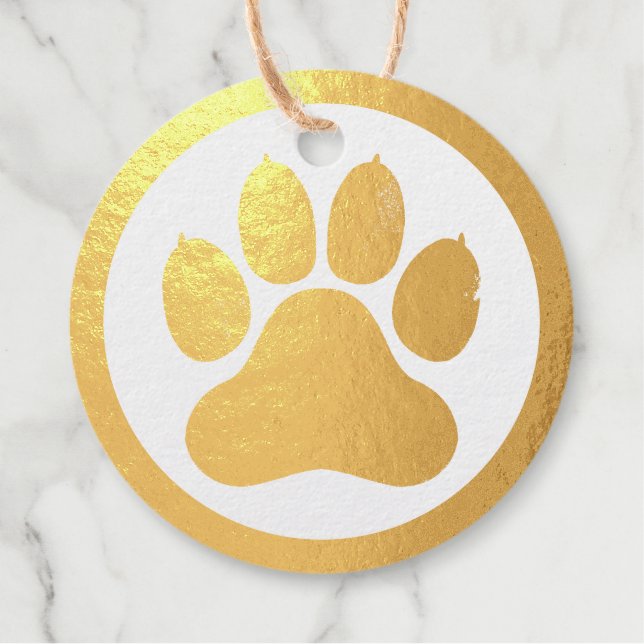 Étiquette-cadeau Logo de l'entreprise pour animaux de compagnie (Devant)