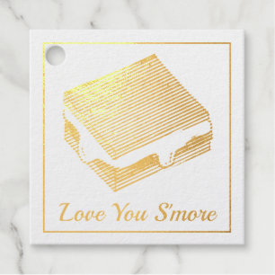 Étiquette-cadeau Love You'more Marshmallow Campfire S'mores