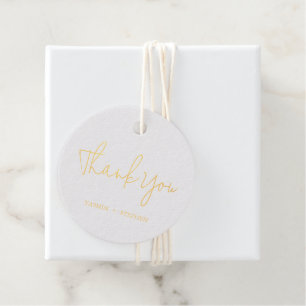 Étiquette-cadeau Mariage Chic Moderne