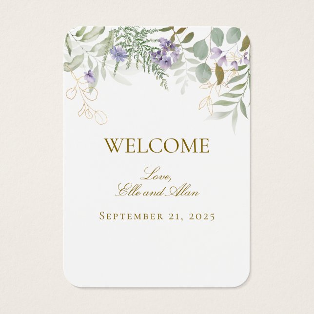 Étiquette cadeau Mariage de bienvenue (Devant)