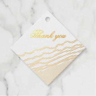 Étiquette-cadeau Mariage élégant monogramme LJ