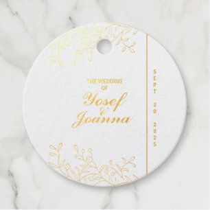 Étiquette-cadeau Mariage Saphir