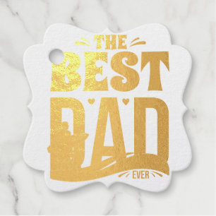 Étiquette-cadeau Meilleur Papa du Monde