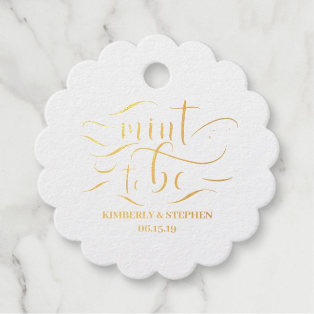 Étiquette-cadeau Mention à être Mariage (Devant)
