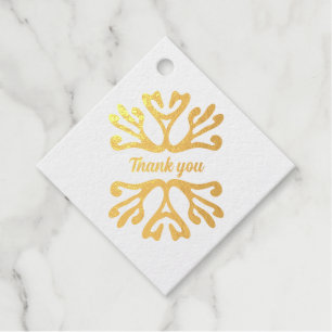 Étiquette-cadeau Merci bio personnalisé