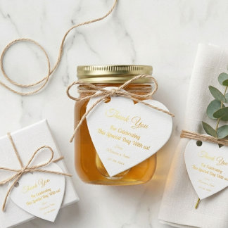 Étiquette-cadeau Merci de célébrer notre mariage avec nous.