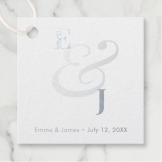 Étiquette-cadeau Minimalist Ampersand Wedding | Thank You
