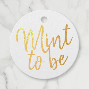 Étiquette-cadeau Mint to Be Mariage Beach Thème