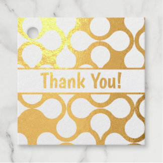 Étiquette-cadeau Motif de vague abstrait personnalisé Merci