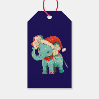 ÉTIQUETTE CADEAU NOËL ÉLÉPHANT ET SOURIS