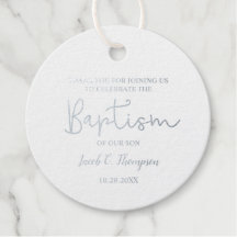 Nom personnalisé Baby Boy Modern Script baptism