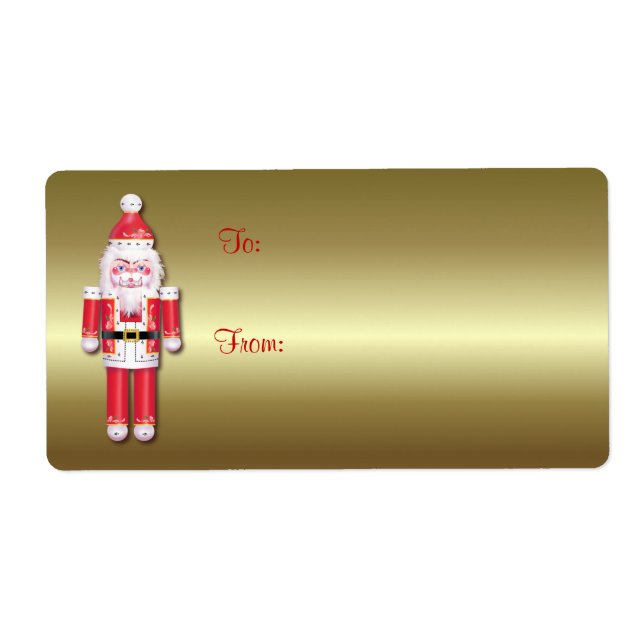 Étiquette CADEAU NUTCRACKER par SHARON SHARPE (Devant)
