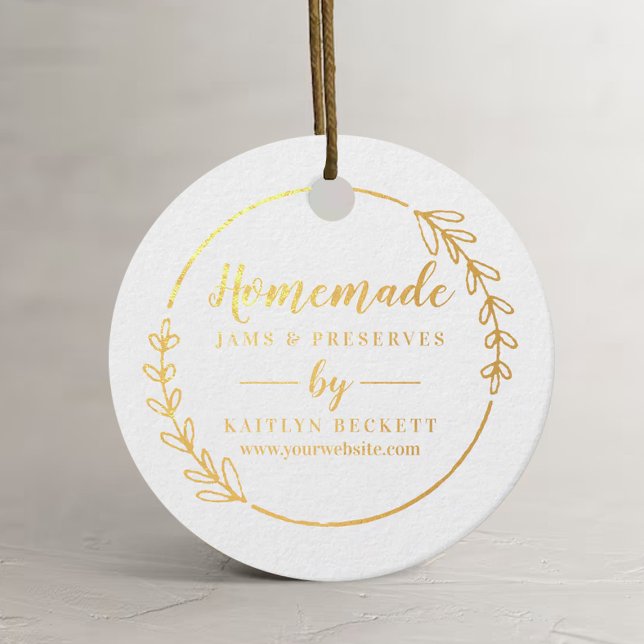 Étiquette-cadeau Packaging pour les supports d'entreprise de petite (Créateur téléchargé)