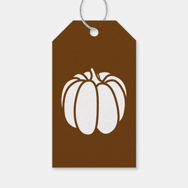 Étiquette cadeau Patch citrouille au chocolat (Devant)