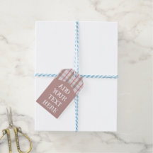 Étiquette cadeau personnalisée minimaliste