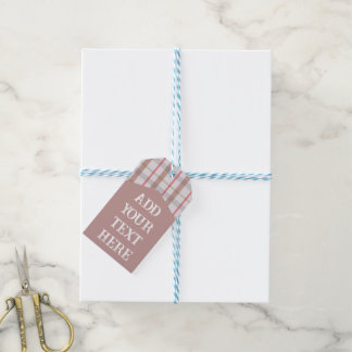 Étiquette cadeau personnalisée minimaliste