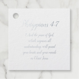 Étiquette-cadeau Philippiens 4:7