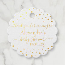 Pola-Dots & Script Merci Baby Shower
