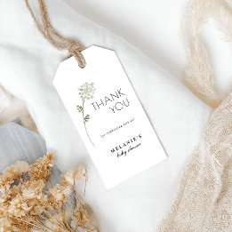 Étiquette cadeau pour Baby Shower Fleur de bébé en