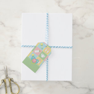 Étiquette cadeau pour courtepointe de bébé