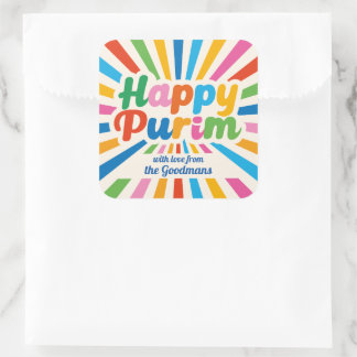 Étiquette cadeau Purim personnalisé