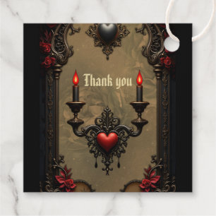 Étiquette-cadeau Romance gothique : Passion cachée