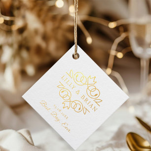 Étiquette-cadeau Royal, Elegant, "Best Day-Ever" Mariage