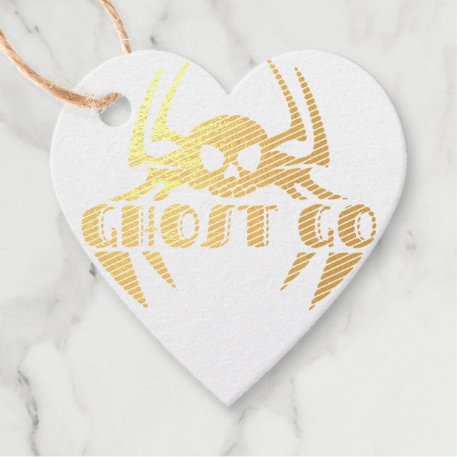 Étiquette-cadeau Saison Éffrayante de Ghost Go (Devant)