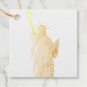 Étiquette-cadeau Statue de la liberté