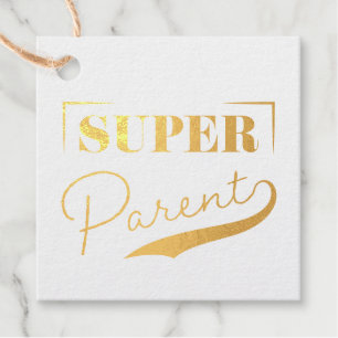 Étiquette-cadeau Super parent