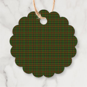 Étiquette-cadeau Tartan à carreaux Royal Black Watch bleu classique