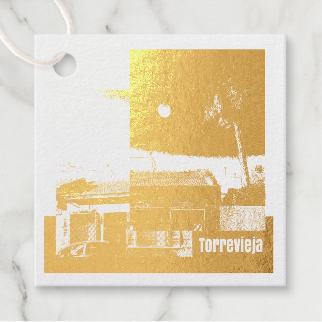 Étiquette-cadeau Torrevieja (Devant)