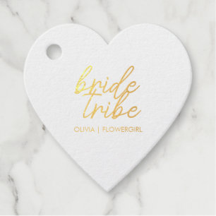 Étiquette-cadeau Tribe de mariée Fleur Mariage Fille Moderne