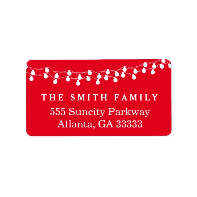 Étiquette Cadres décoratifs Fêtes Noël Rouge Noël (Devant)