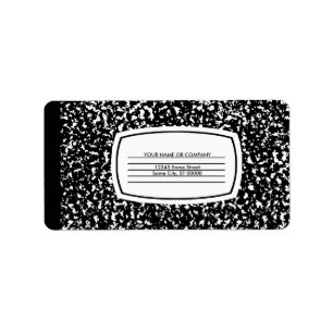 Étiquette cahier de composition