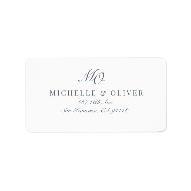 Étiquette Calligraphie classique (Devant)